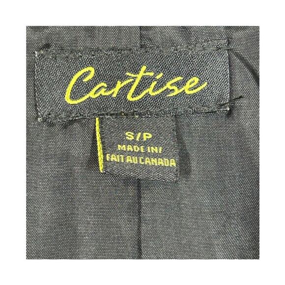 Cartise Ombré Wool Blend Portrait Collar Belted Short Sleeve Jacket Small Blazer - Picture 15 of 16